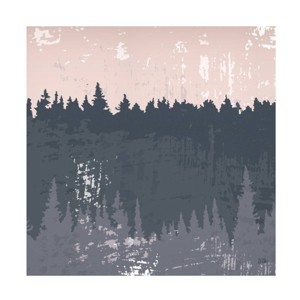 14" x 14" Melissa Averinos 'Evening Forest II' Unframed Wall Canvas - Trademark Fine Art - 1 of 4