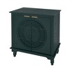 ORRD Hollow-Carved 2-Door Accent Cabinet - Adjustable Shelf Sideboard for Entryway, Living Room & Bedroom - 4 of 4