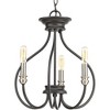 Progress Lighting, Whisp Collection, 3-Light Semi-Flush, Graphite, Convertible, No Shade - 2 of 4