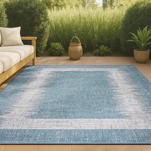 Scandi Minimalist Border Indoor/Outdoor Area Rug  - JONATHAN Y - 1 of 4