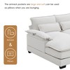 110" Modern Chenille 6 Seats Modular U-Shaped Sectional Sofa with Double Chaise Lounges, Lumbar & Armrest Pillows - 4 of 4