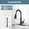 WOWOW Single Handle Pull Down Sprayer Kitchen Faucet - 4 of 4
