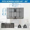Mount-It! Height Adjustable Fireplace Large TV Mount | Fits 65" - 85" TVs | 110 Lbs. Weight Capacity | Black - 4 of 4