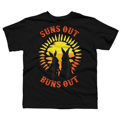 Boy's Design By Humans Summer Rabbits Suns out Buns Out By BaoMinh T-Shirt