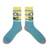 Minions Adult Crew Socks 5-Pack - Mischievous Fun For Your Feet! - 4 of 4