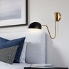 Nuvo Lighting Trilby 1 - Light Sconce in  Matte Black/Burnished Brass - 3 of 4