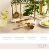 Twine Gold Barware Set, Hawthorne Strainer, Citrus Knife, Ice Tongs, Double Jigger, Marble Stand, Stainless Steel with Gold Finish, Set of 4 - 2 of 4