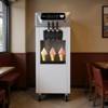 Ice Cream Machine, Commercial 2+1 Flavor Soft Serve Maker - 5.8-8 Gal/Hr 2200W with 2x7L Hoppers, 3 Dispensers for Restaurants - 3 of 4