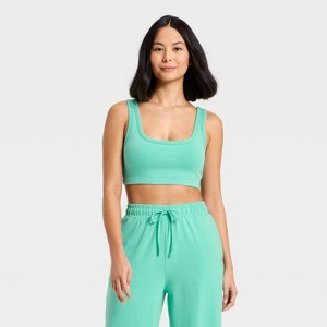 Women's Washed Jersey Sports Bra - JoyLab™ - 1 of 3