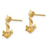 Black Bow Jewelry 15mm 3D Anchor with Rope Post Earrings in 14k Yellow Gold - 2 of 4