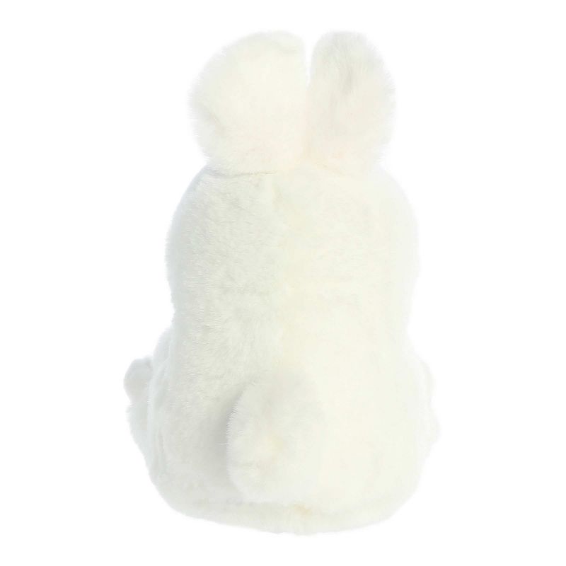 Aurora Mini Bunbun Bunny Rolly Pet Round Stuffed Animal White 5", 4 of 5