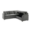 Merax L-Shaped Sectional Sofa Bed with Pull-Out Sleeper and Hidden Storage - 4 of 4