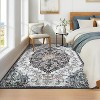 Hallway Runner Rug, Machine Washable Foldable Carpet, Low Pile Plush Polyester Area Rug for Kitchen, Bathroom, Bedroom & Living Room - 2 of 4