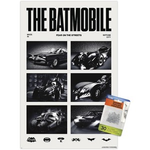 Trends International DC Comics Batman: The Batmobile Fear The Streets Unframed Wall Poster Prints - 1 of 4