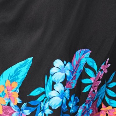 black paradise floral