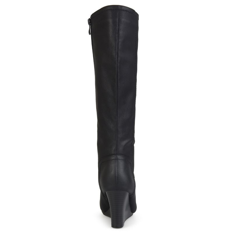 Journee Collection Womens Langly Wedge Knee High Boots, 4 of 11