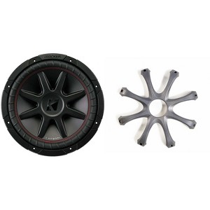 Kicker CompVR 12-Inch (30cm) Subwoofer, DVC, 2-Ohm,  w/ GR120 Grill - 1 of 4