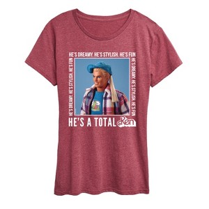 Women's - Barbie - Hes A Total Ken Short Sleeve Graphic T-Shirt - 1 of 4