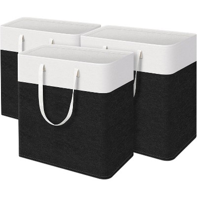 laundry basket 3-Pack, laundry hamper, Hamper with handles, collapsible laundry baskets, Waterproof dirty clothes hamper