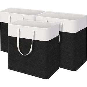 laundry basket 3-Pack, laundry hamper, Hamper with handles, collapsible laundry baskets, Waterproof dirty clothes hamper - 1 of 4
