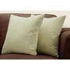 Monarch Specialties Pillows Set Of 2 18 X 18 Square Insert Included Decorative Throw Accent Sofa Couch Bedroom Polyester Hypoallergenic Green Modern - 2 of 4