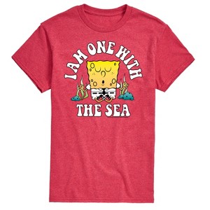 Men's - SpongeBob SquarePants - I am One With The Sea Short Sleeve Graphic T-Shirt - 1 of 4