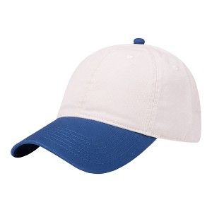 Anna-Kaci Unisex Classic Two-Tone Baseball Cap with Curved Brim and Adjustable Buckle Strap - 1 of 1