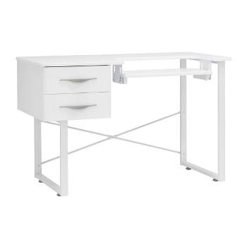 Pro-Line Sewing Table with Two Drawers White - Sew Ready