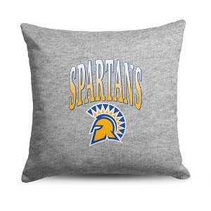 NCAA 16" Heather Gray Crisp Sweatshirt Pillow San Jose State Spartans - 1 of 4