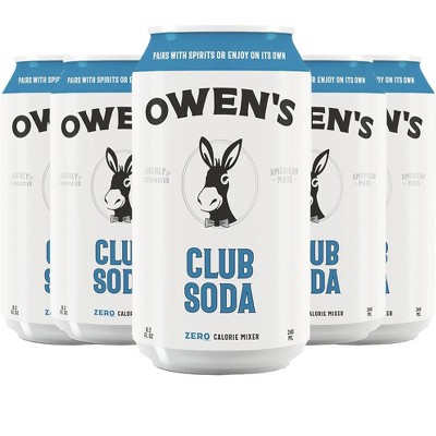Owen’s Craft Mixers | Club Soda | Handcrafted in the USA with Premium Ingredients | Vegan & Gluten-Free Soda Mocktail and Cocktail Mixer