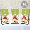 Big Dot of Happiness Wild Mushrooms - Red Toadstool Party Gift Favor Bags - Party Goodie Boxes - Set of 12 - 2 of 4