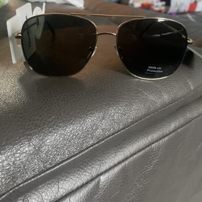 Men's Aviator Metal Sunglasses - Goodfellow & Co™ Black : Target