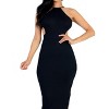 Slickblue Women's Tie Back Maxi Dress, Sleeveless with Thigh Slit and Open Back, 6 Color Options, Size S-L - 3 of 4