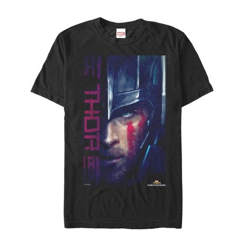 Men s Marvel Thor Ragnarok Battle Paint T Shirt Black 2X Large