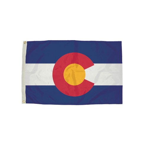 Durawavez Nylon Outdoor Flag With Heading & Grommets, Colorado, 3ft X ...