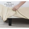 LISM 14 Inch Drop Microfiber Bed Skirts Hotel Quality Pleated Shrinkage and Fade Resistant - 3 of 4