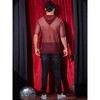 INSPIRE CHIC Men's Sheer Mesh Short Sleeves Hoodie T-Shirts - 3 of 4