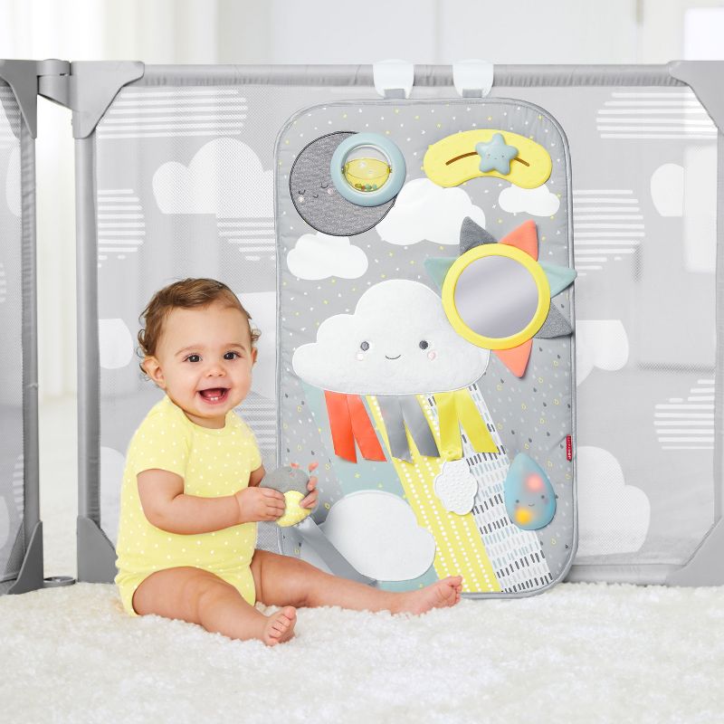 Skip Hop Play Enclosure Expandable Baby Playpen - Gray, 6 of 12