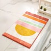 Zarkea™ 20" x 32" Colorful Sunrise Geometric Pet-Friendly Rug, Soft Washable Anti-Slip Mat - 3 of 4