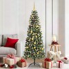vidaXL Artificial Christmas Tree with 300 LEDs Green 76 x 76 x 180 cm - 2 of 4