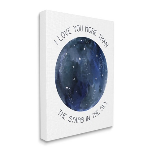 Stupell Industries More Than The Stars Romantic Phrase Night Sky Target