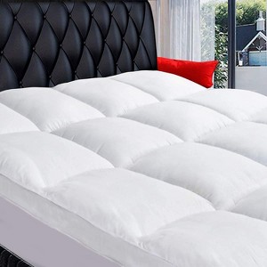 Aghana Digitals Extra Thick Queen Pillowtop Mattress Pad Cover with Deep Pocket - 1 of 4