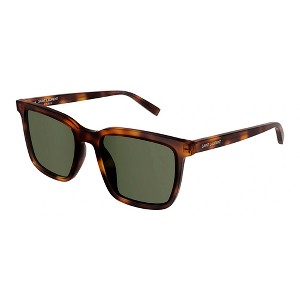 Saint Laurent SL 500S 003 Unisex Square Sunglasses Havana 54mm - 1 of 3
