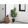 Gulches 28in Artificial Garcinia Tree in Black Pot Green 64 Real Touch Leaves Indoor Faux Floor Plant No Maintenance Decorative Greenery - 2 of 4