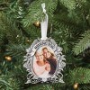 Collections Etc Missing You Christmas Tree Ornament and Tabletop Frame 3 X 3.5 X 3.5 Silver - 4 of 4