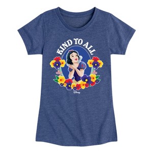 Girls' - Disney Princess - Snow White Kind to All Fitted Short Sleeve Graphic T-Shirt - 1 of 4