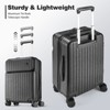SUGIFT 20” Hardside Carry On Luggage with Spinner Wheels, Lightweight Suitcase with TSA Lock, Front Laptop Compartment - 3 of 4
