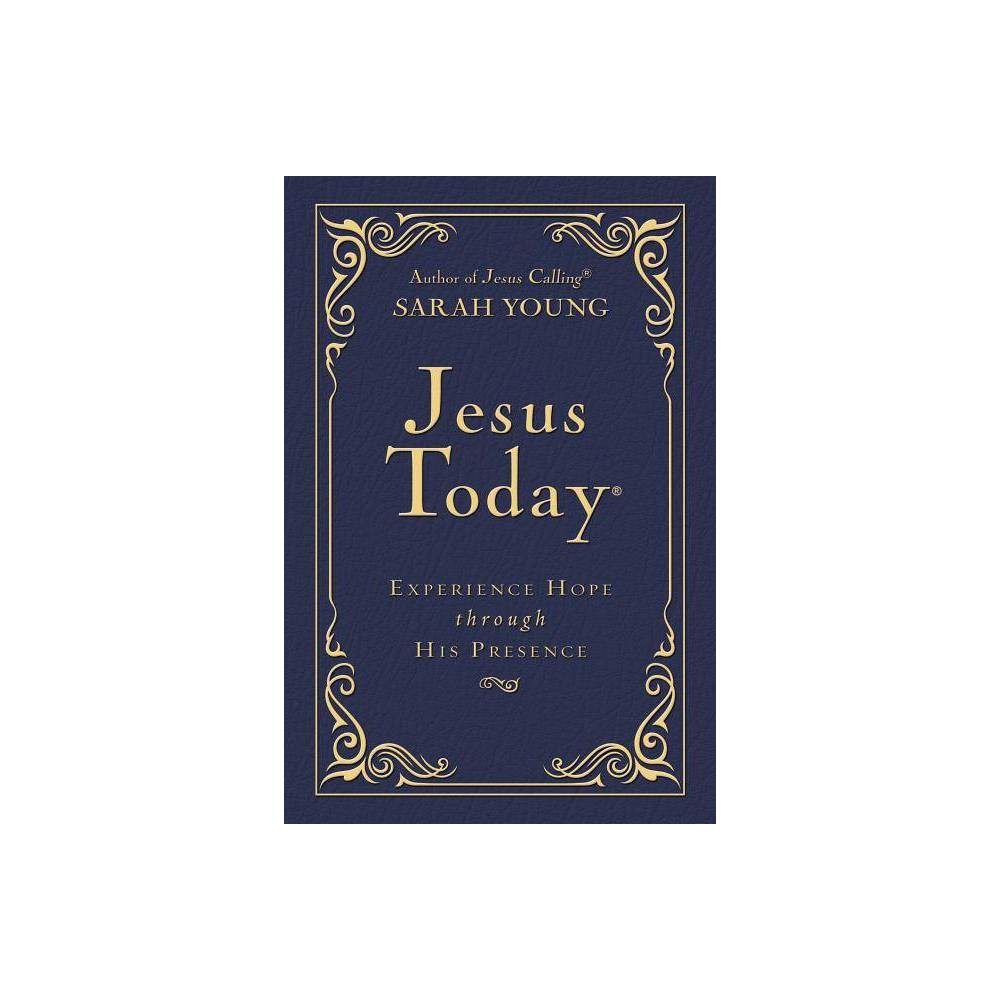 Jesus Today - by Sarah Young (Leather Bound)
