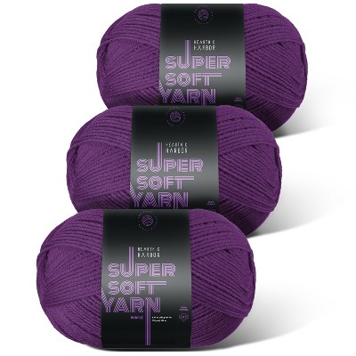 Hearth & Harbor Acrylic Yarn for Crocheting & Knitting - Soft Yarn for Crocheting, 370 Yards Knitting Yarn, Medium Worsted Weight Yarn 4