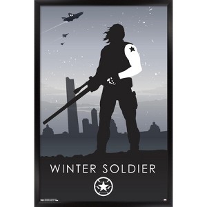 Trends International Marvel Comics - Winter Soldier - Minimalist Framed Wall Poster Prints - 1 of 4